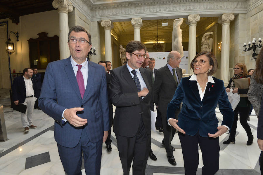 El presidente de Bankia reconoce en el Foro Nueva Murcia estar «muy satisfecho» con la fusión con BMN porque el objetivo es que fuera un proceso «rápido y eficaz»