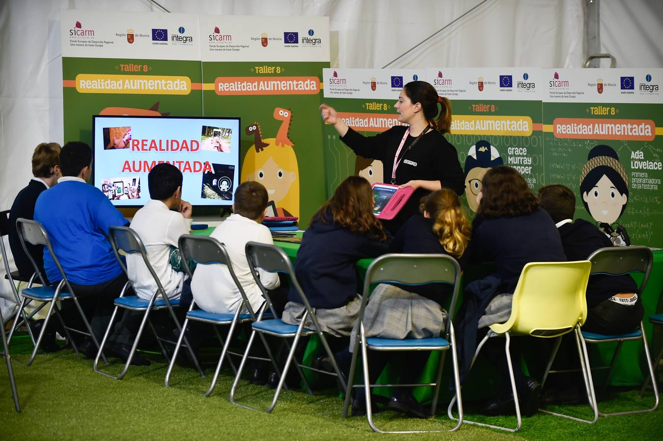 La feria de nuevas tecnologías Sicarm (Sociedad de la Información Región de Murcia) muestra desde ayer, y hasta el 2 de diciembre, los últimos avances en nuevas tecnologías, informática y telecomunicaciones en Murcia, Alcantarilla y Lorca.