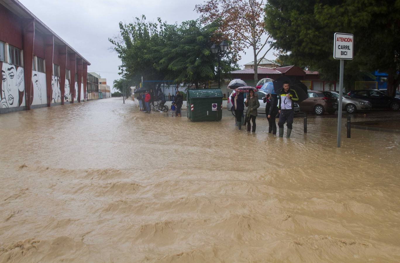 El agua ha hecho estragos en Los Alcázares