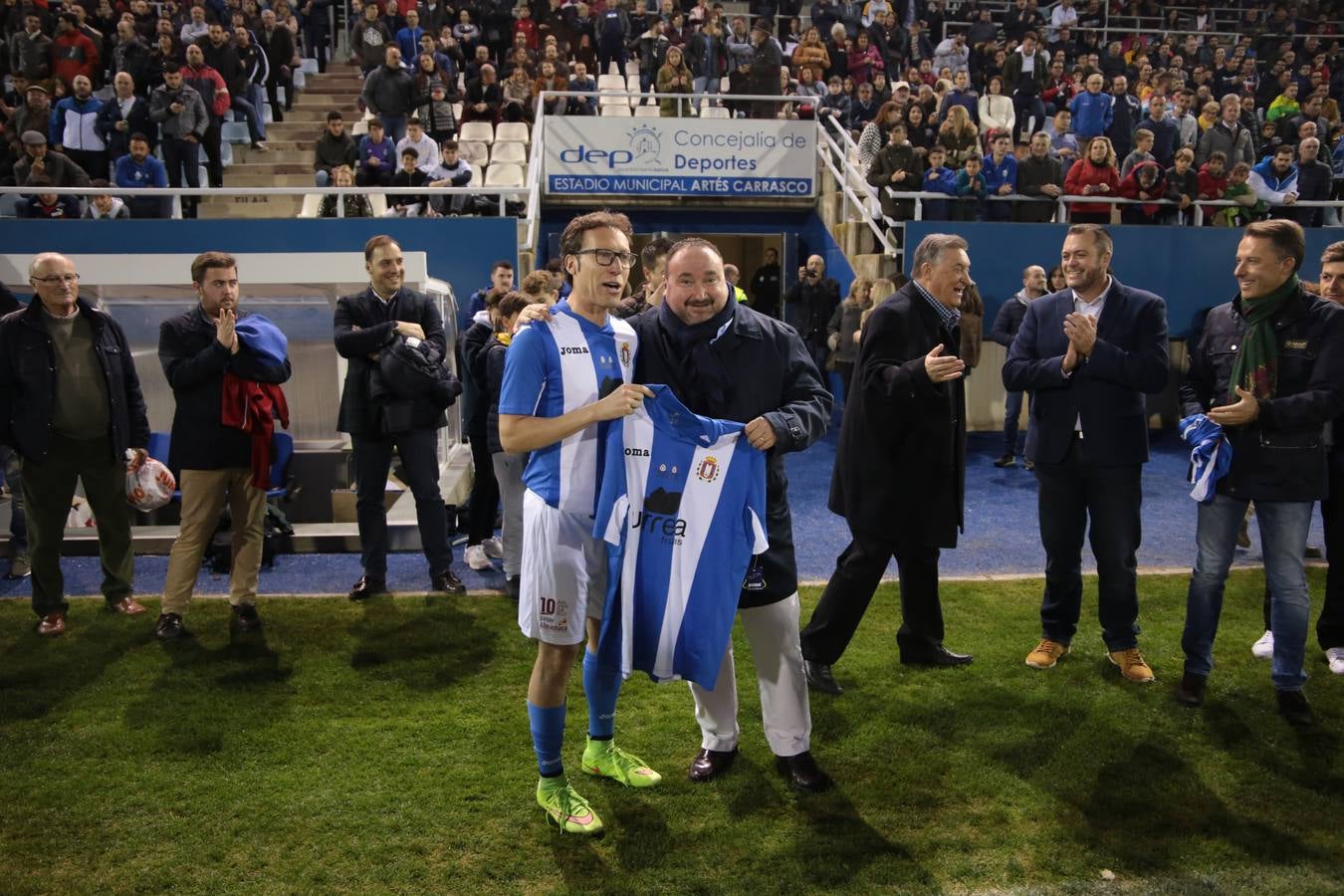 Partidazo en el Artés con motivo del Patrón de Lorca entre las leyendas del Lorca que entrenó Unai Emery y las del Real Madrid