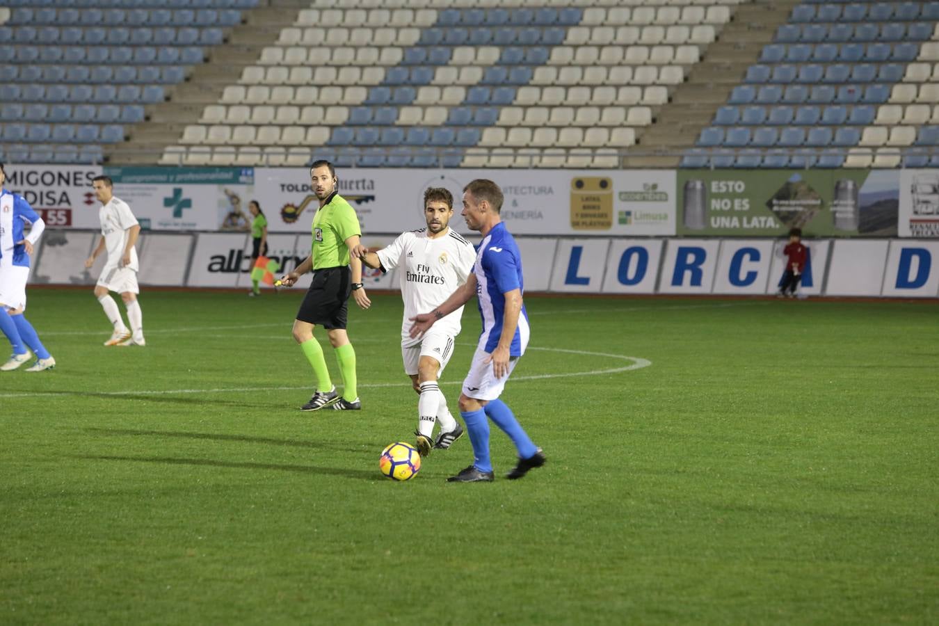 Partidazo en el Artés con motivo del Patrón de Lorca entre las leyendas del Lorca que entrenó Unai Emery y las del Real Madrid