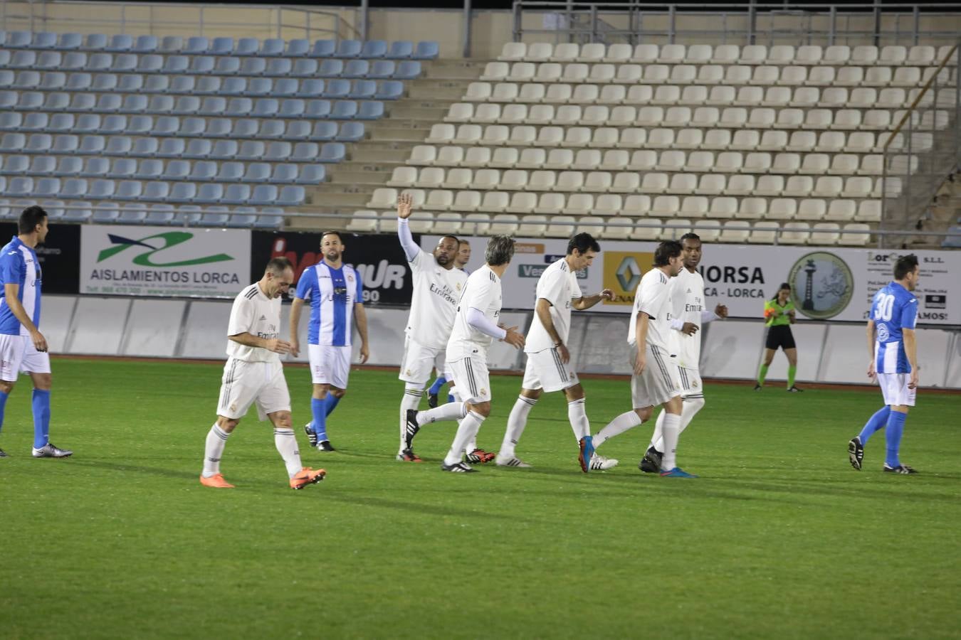 Partidazo en el Artés con motivo del Patrón de Lorca entre las leyendas del Lorca que entrenó Unai Emery y las del Real Madrid