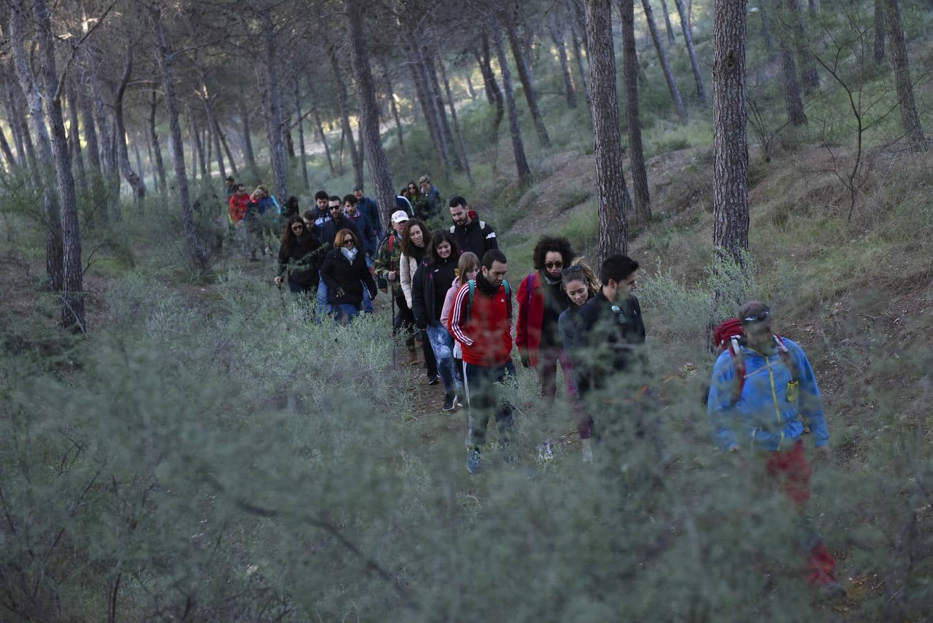 'La Verdad' se une a una excursión organizada por la Concejalía de Juventud por las zanjas defensivas en el Valle Perdido