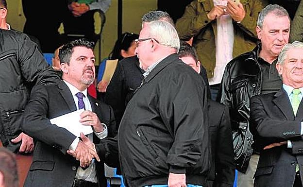 Almela, Mendoza, Gómez López y Tornel, ayer. 