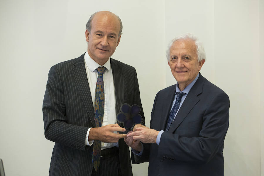 Rafael Ramonet (dcha.), presidente del Grupo Prestomedia y Antonio García del Riego, director of European Corporate Affairs en Bruselas.