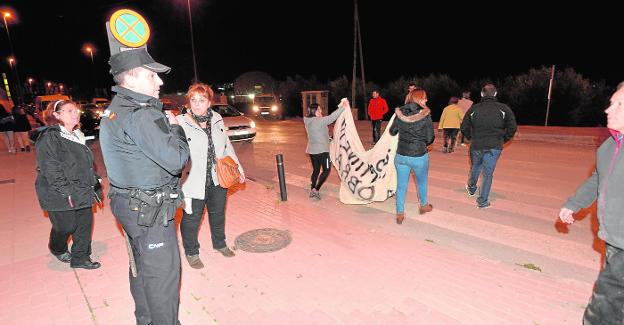 Protesta vecinal en el camino Marín