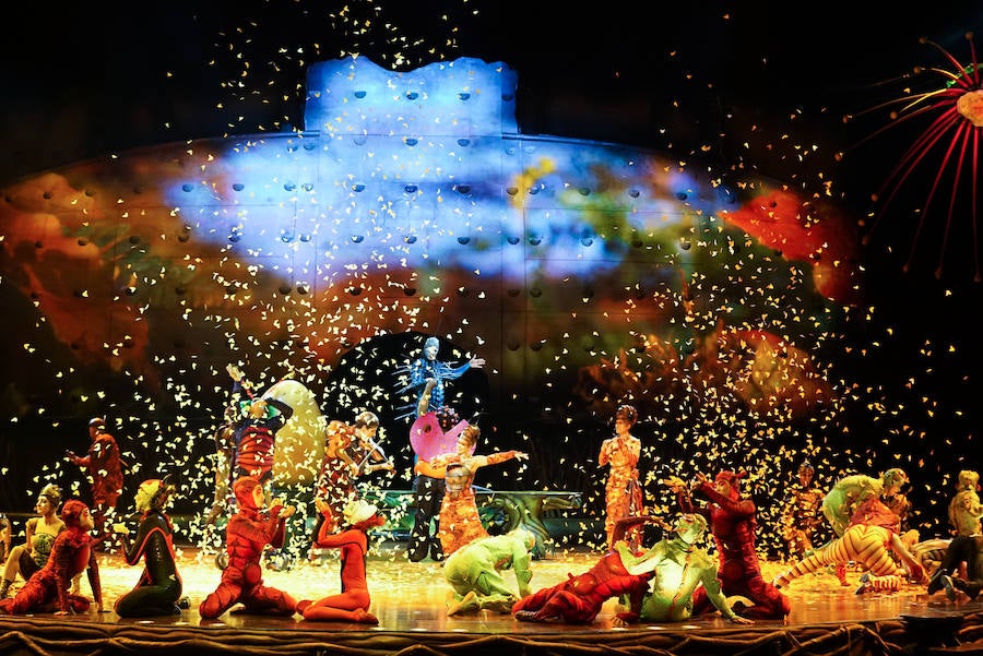 'La Verdad' acompaña a los artistas de la mítica compañía canadiense en una jornada de duro entrenamiento 'Ovo', la nueva apuesta del Circo del Sol, recalará en Murcia del 16 al 20 de enero