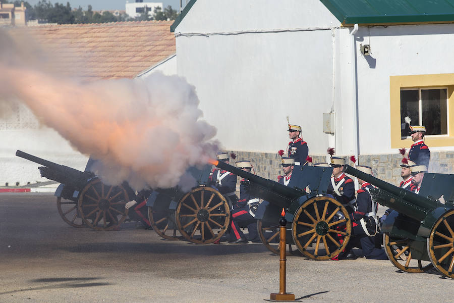 Acto militar organizado por el Regimiento de Artillería Antiaérea 73