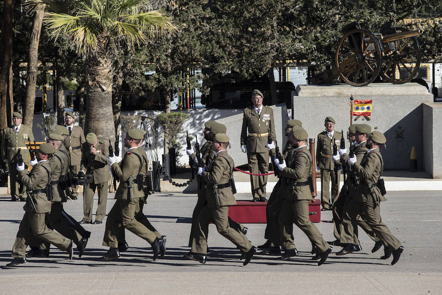Acto militar organizado por el Regimiento de Artillería Antiaérea 73