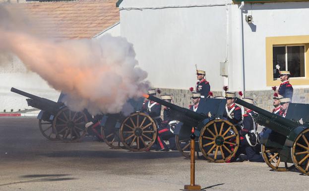 Momento del acto militar de este martes.