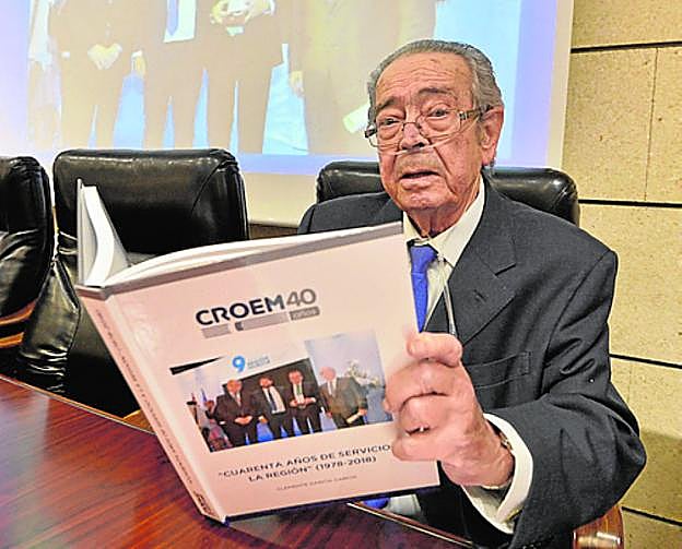 Clemente García, en la presentación de su último libro, el miércoles pasado.
