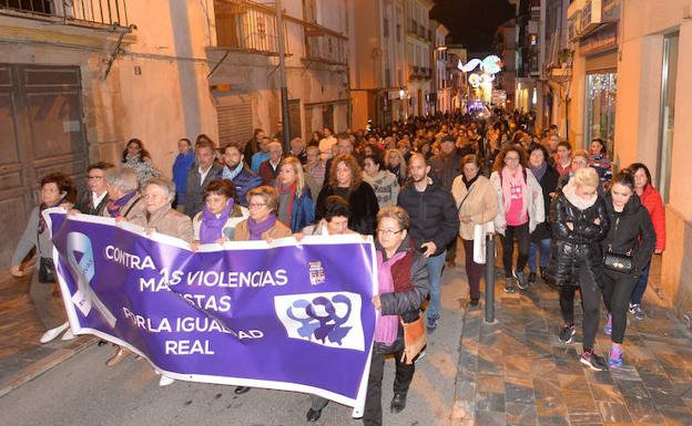 Momento de la marcha en Lorca.