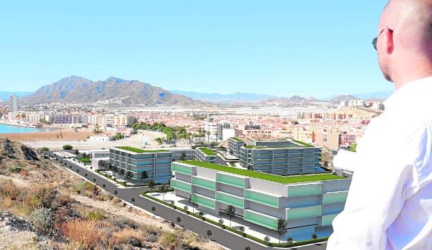 Recreación de cómo será el residencial Punta del Faro, que construirá Urbincasa en el Puerto. 