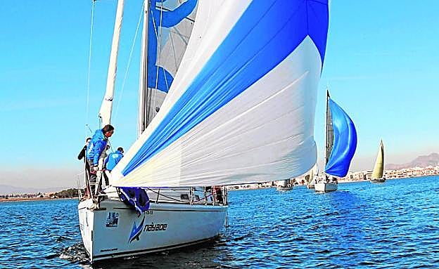 El crucero 'Náyade', durante la prueba. 