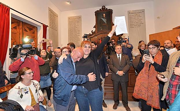 OCTUBRE 2018. Los afectados por el seísmo de Lorca ponen fin al encierro