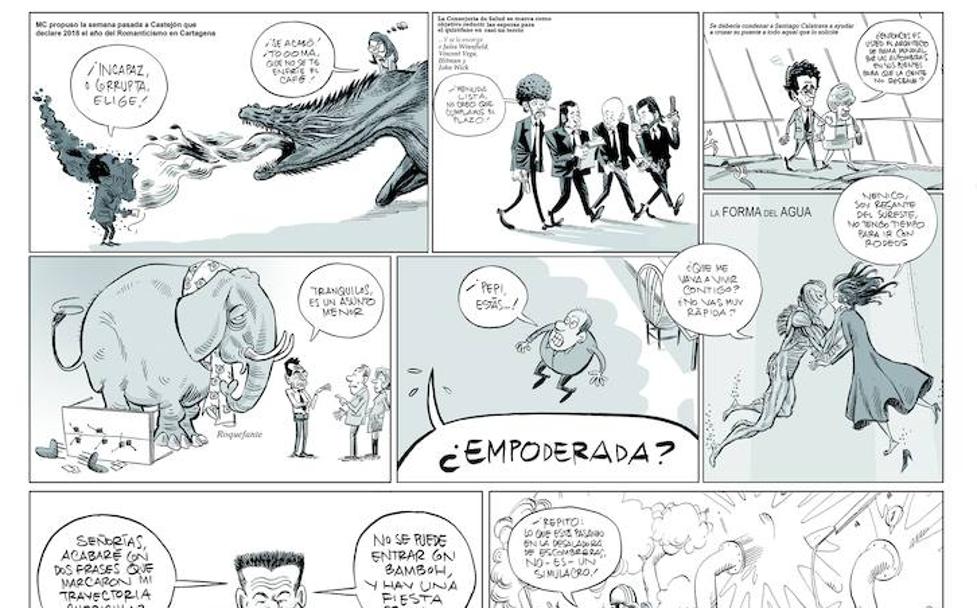 Un año en viñetas. por Puebla