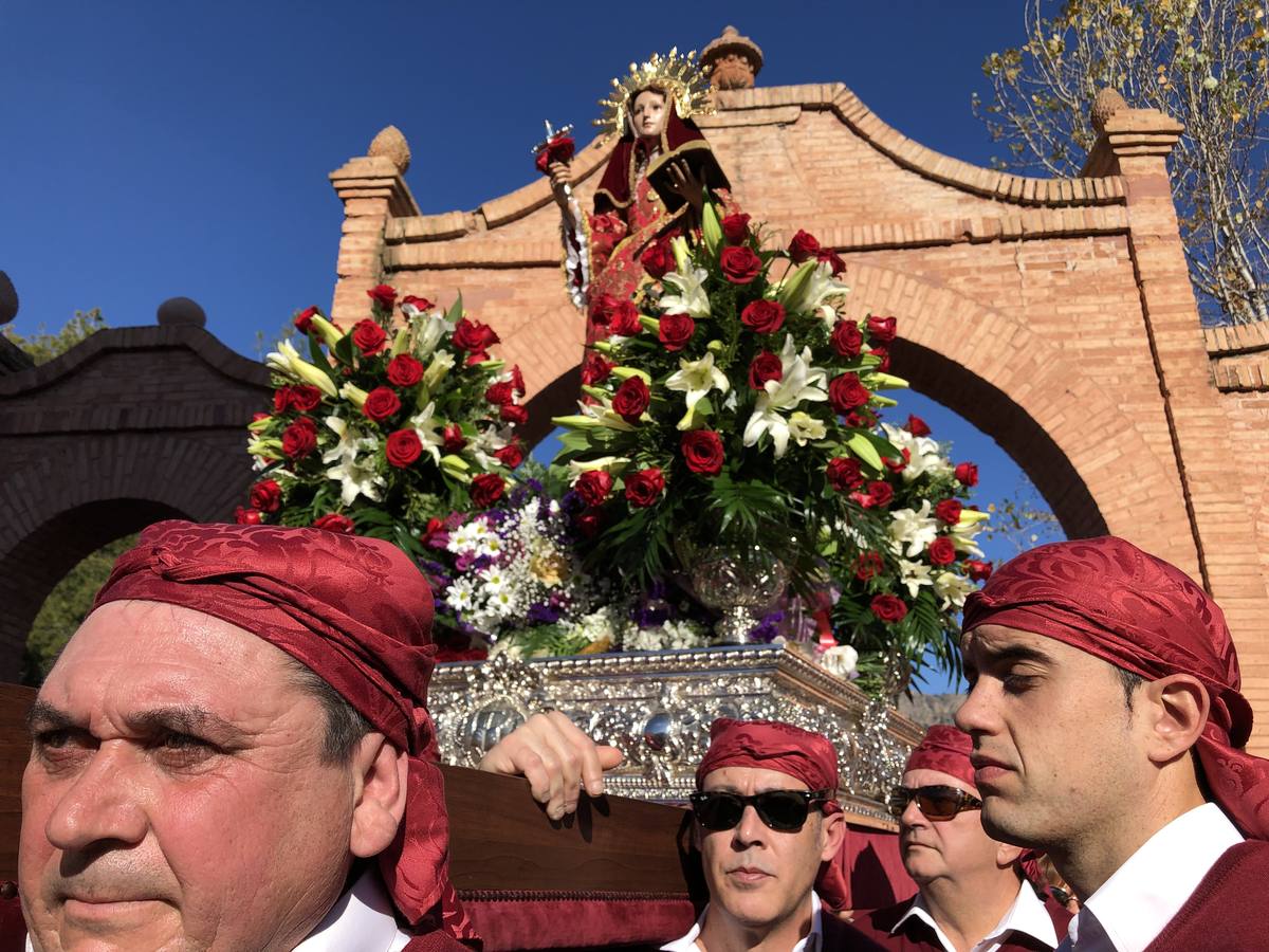 Más de 16.000 romeros acompañan en romería a Santa Eulalia de Mérida, en una cita en la que no faltaron los clásicos arroces