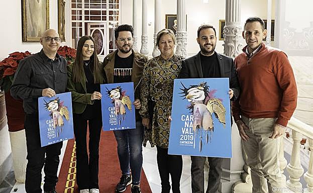 Presentación del cartel de la próxima edición del carnaval de Cartagena.