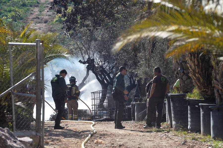 El fuego se produjo por la quema incontrolada de rastrojos en las instalaciones por parte de varios empleados.