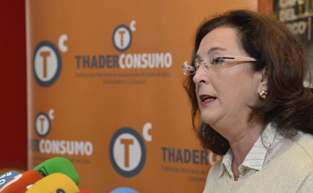 La presidenta de la Federación Murciana de Asociaciones de Amas de Casa, Consumidores y Usuarios, Juana Pérez.