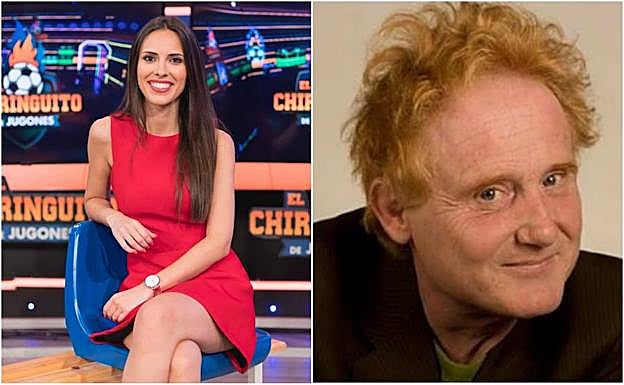 La periodista Sandra Díaz y el actor Enrique Martínez Muñoz.