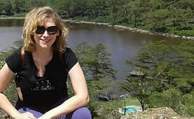 Larisa, en una excursión al lago Naivasha, en Kenia.