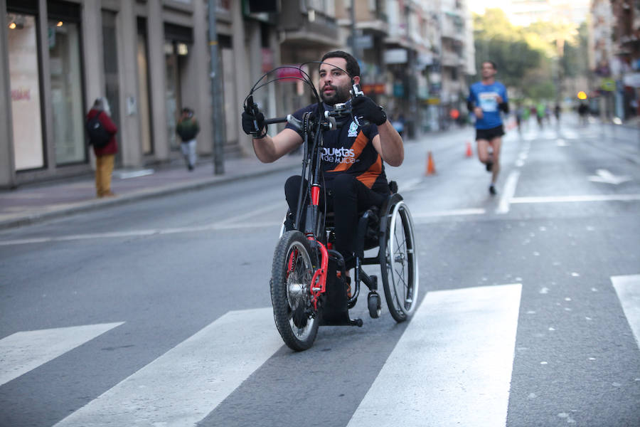 José Antonio Meroño, Andrés Mico y Juan Luis Mata, son los tres primeros clasificados en el Maratón.