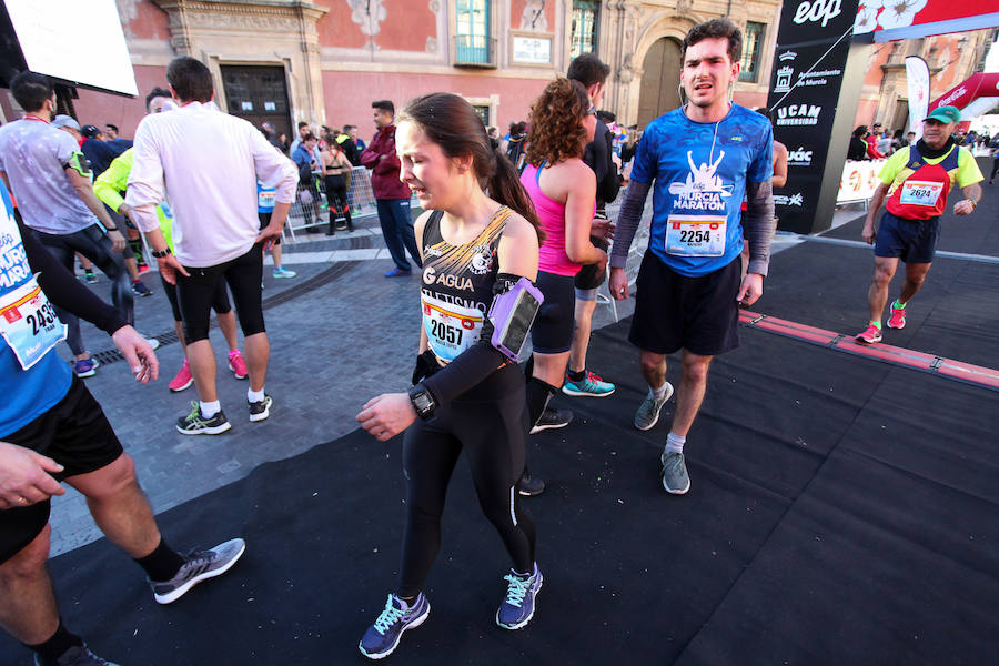 José Antonio Meroño, Andrés Mico y Juan Luis Mata, son los tres primeros clasificados en el Maratón.