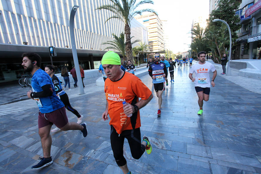 José Antonio Meroño, Andrés Mico y Juan Luis Mata, son los tres primeros clasificados en el Maratón.