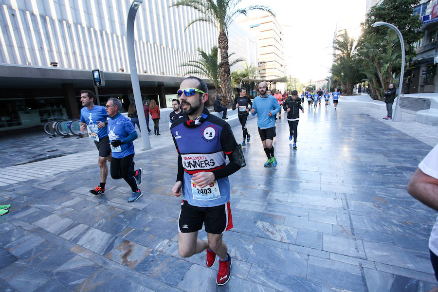 José Antonio Meroño, Andrés Mico y Juan Luis Mata, son los tres primeros clasificados en el Maratón.