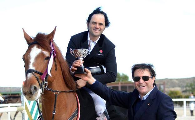 Javier González, ganador en el club Aros. 