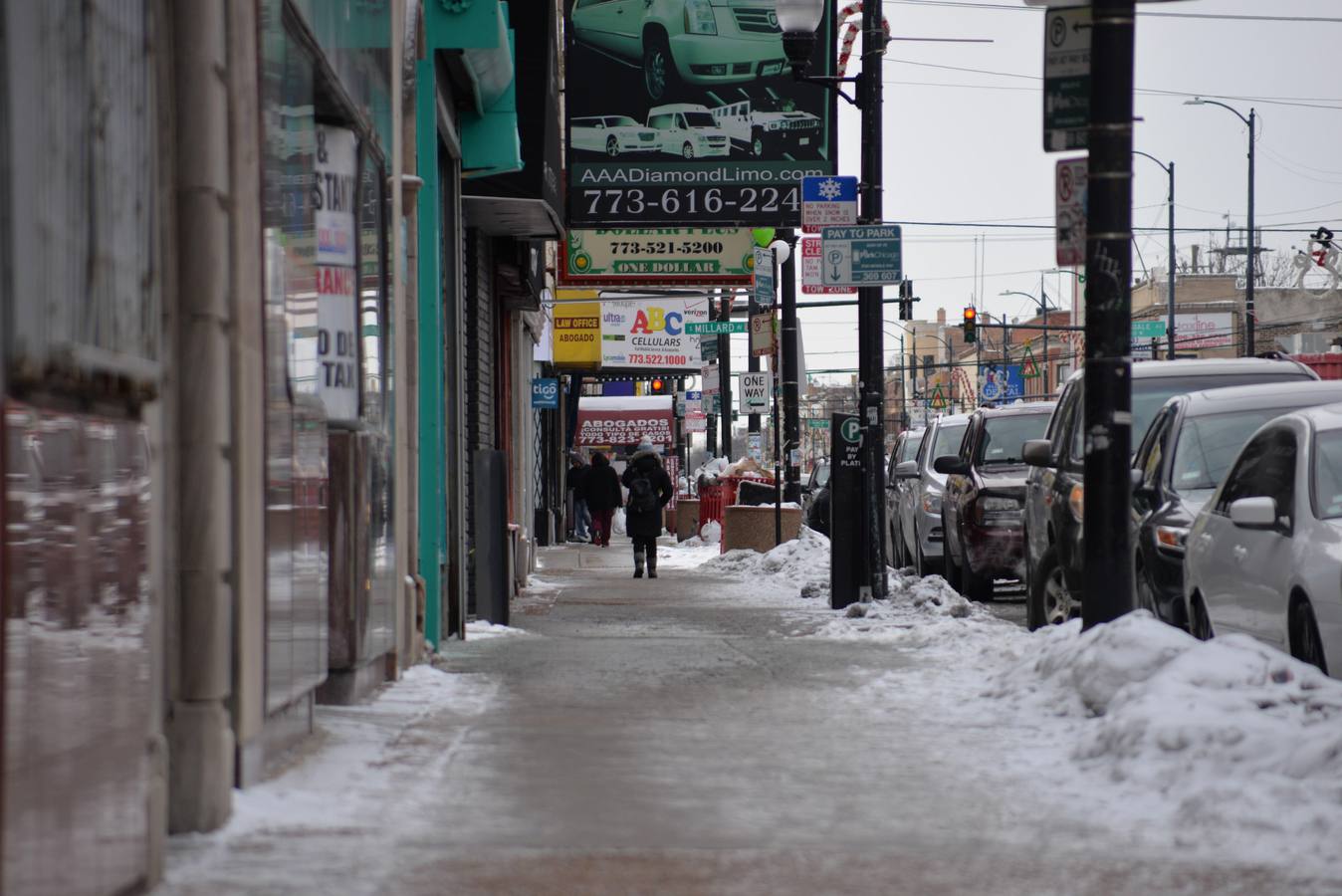Una ola de frío polar cruza Chicago, Illinois (EE. UU.). Las temperaturas en el área de Chicago podrían bajar a menos 31 grados centígrados.