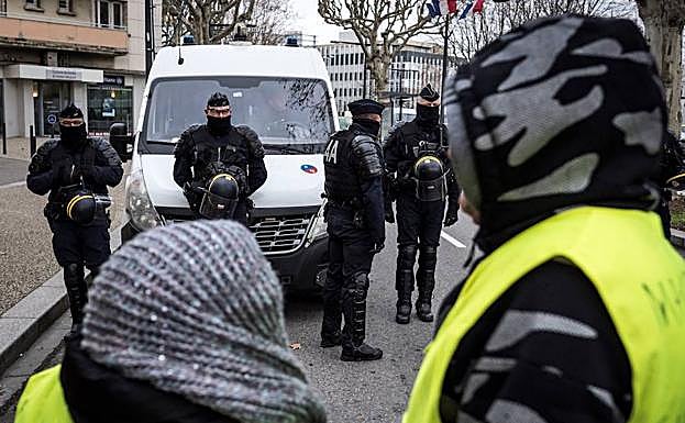 Protesta de los chalecos amarillos en Valence, en una fotografía de archivo.