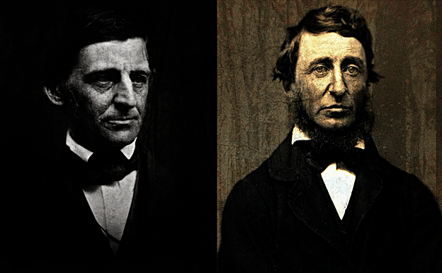 Ralph Waldo Emerson y Henry David Thoreau.