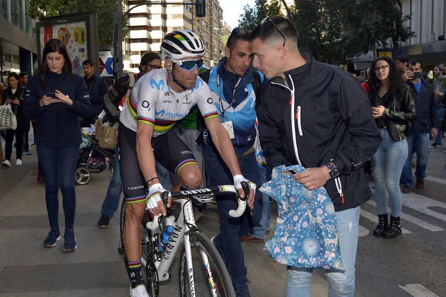 El muleño llegó a la meta acompañado por el también murciano y campeón del mundo Alejandro Valverde