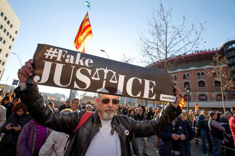 Fotos: La manifestación contra el juicio del &#039;procés&#039;, en imágenes