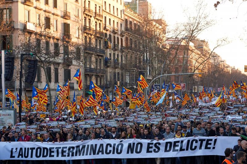 Fotos: La manifestación contra el juicio del &#039;procés&#039;, en imágenes