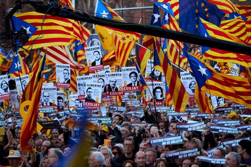 Fotos: La manifestación contra el juicio del &#039;procés&#039;, en imágenes