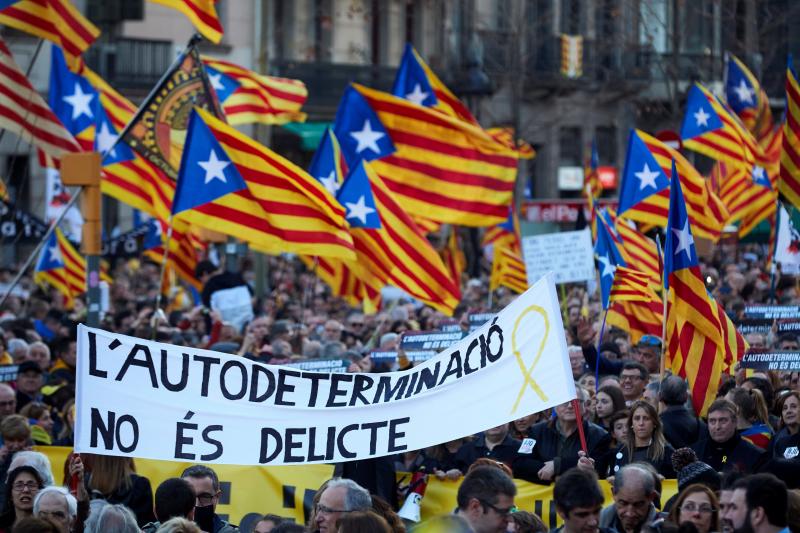 Fotos: La manifestación contra el juicio del &#039;procés&#039;, en imágenes