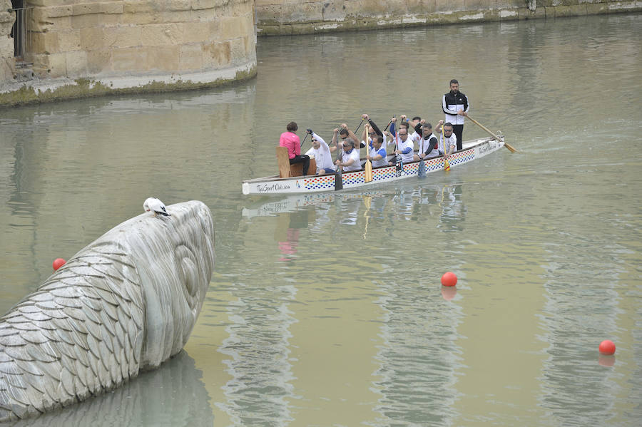 La Regata Ciudad de Murcia rompe su techo con setecientos palistas, barcos dragón y participantes de prestigio.