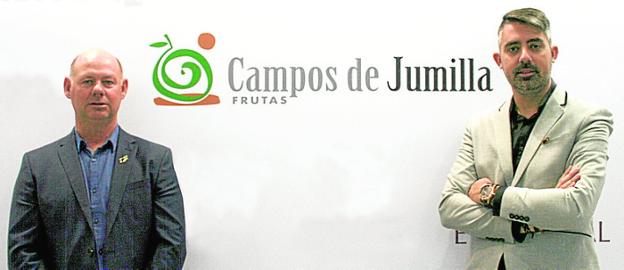 Antonio Antolí y Juan Diego Silvestre, presidente y gerente de Campos de Jumilla. B. M. / EFQ