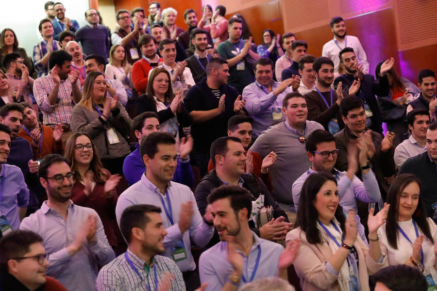 El secretario general del PP, Teodoro García Egea, cerró el acto que reunió a los jóvenes del partido en Murcia