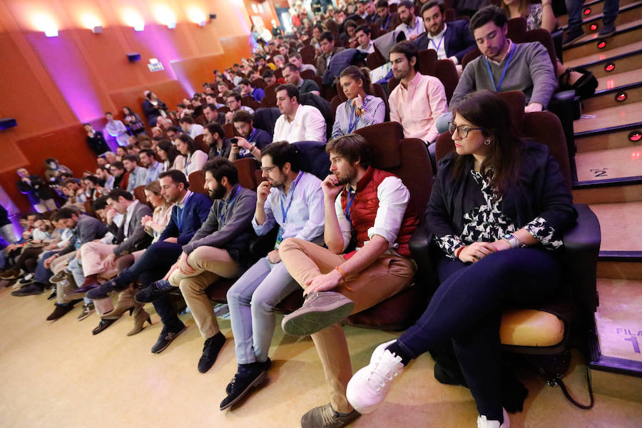 El secretario general del PP, Teodoro García Egea, cerró el acto que reunió a los jóvenes del partido en Murcia