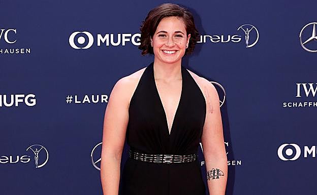 La piloto ceheginera Ana Carrasco, ayer en Mónaco. 