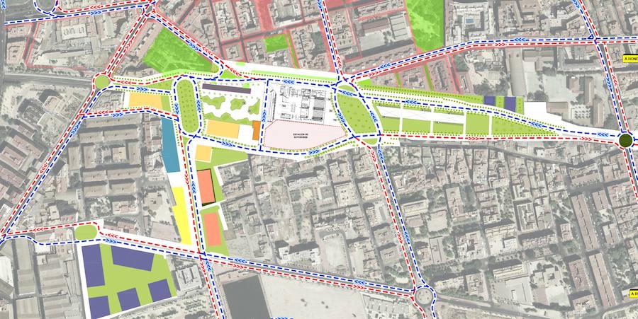 El proyecto 'Conexión Sur' plantea duplicar lo que se considera el centro de la ciudad, abarcando desde La Redonda hasta Ronda Sur. Habrá grandes inversiones en los barrios de El Carmen, San Pío X, Barriomar, Santiago el Mayor, El Progreso, El Infante y la pedanía de Patiño