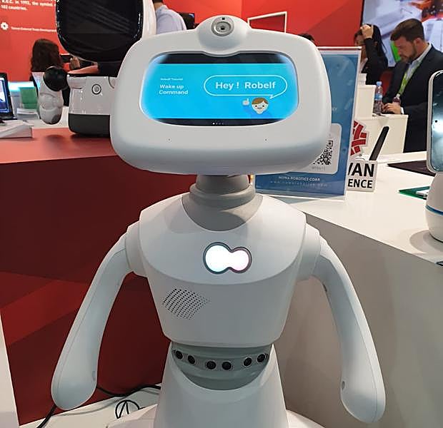 Uno de los robots asistentes de Taiwan Excellence.