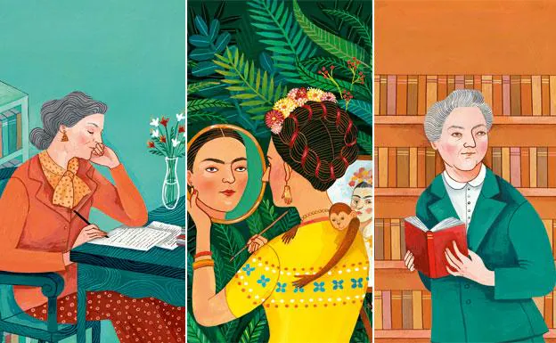 Carmen Conde, Frida Kahlo y Gabriela Mistral 