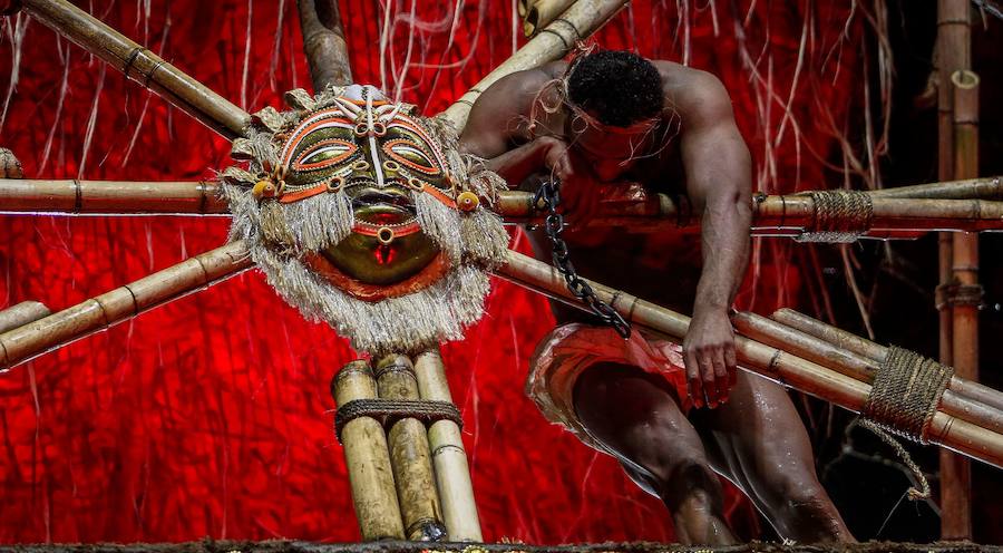 El desfile del Carnaval en Sao Paulo, Brasil, es uno de los eventos más importantes del país