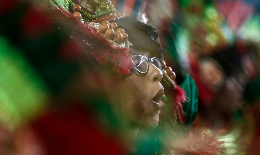 El desfile del Carnaval en Sao Paulo, Brasil, es uno de los eventos más importantes del país