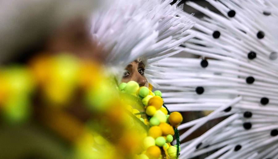 El desfile del Carnaval en Sao Paulo, Brasil, es uno de los eventos más importantes del país